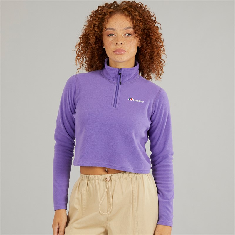 Berghaus Womens Urban Prism Cropped Half Zip Fleece Purple/Purple - Size S