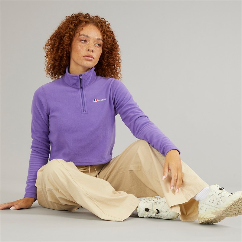 Berghaus Womens Urban Prism Cropped Half Zip Fleece Purple/Purple