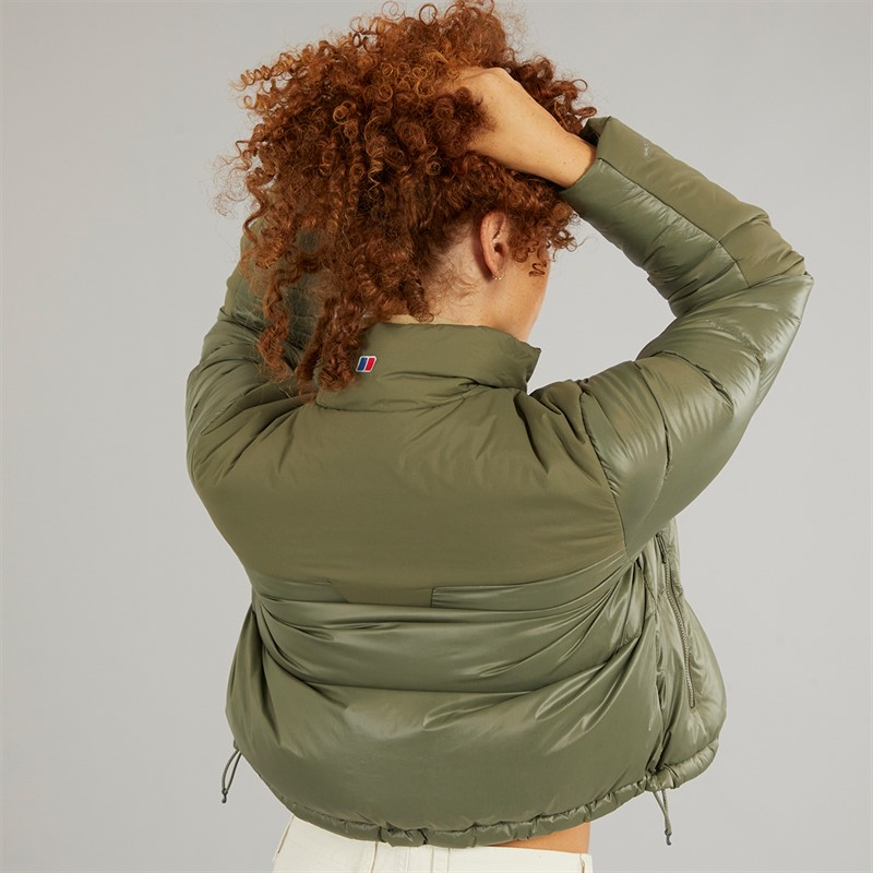 Berghaus Womens Arkos Reflect Crop Down Jacket Green/Green