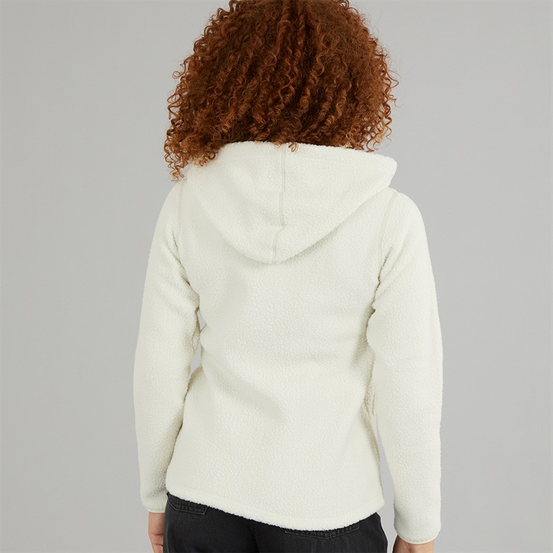 Berghaus Womens Darria Full Zip Shearling Hooded Jacket Natural