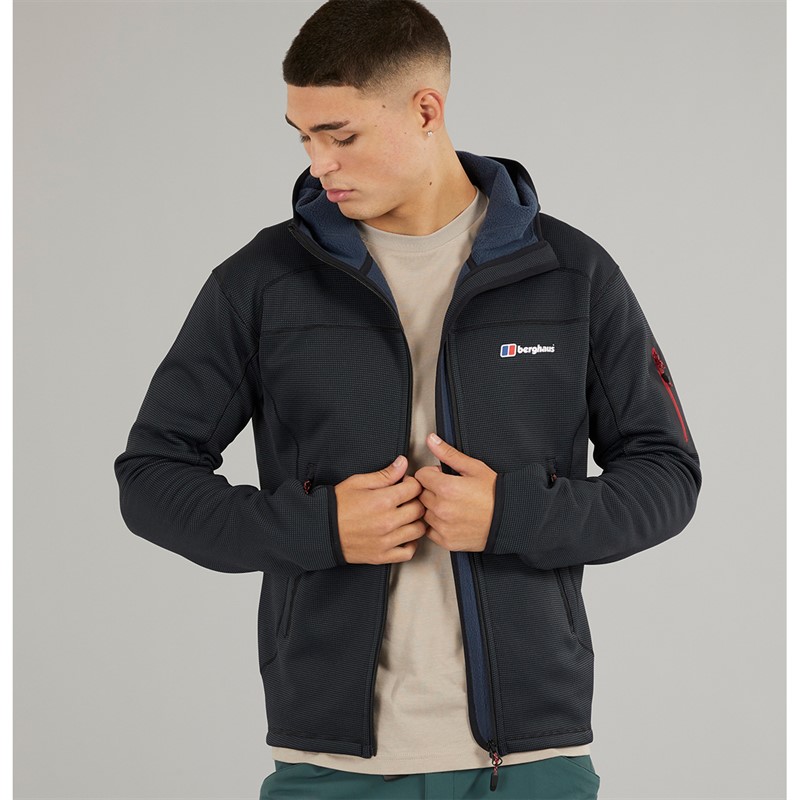 Berghaus Mens Pravitale MTN 2.0 Hooded Jacket Grey/Black