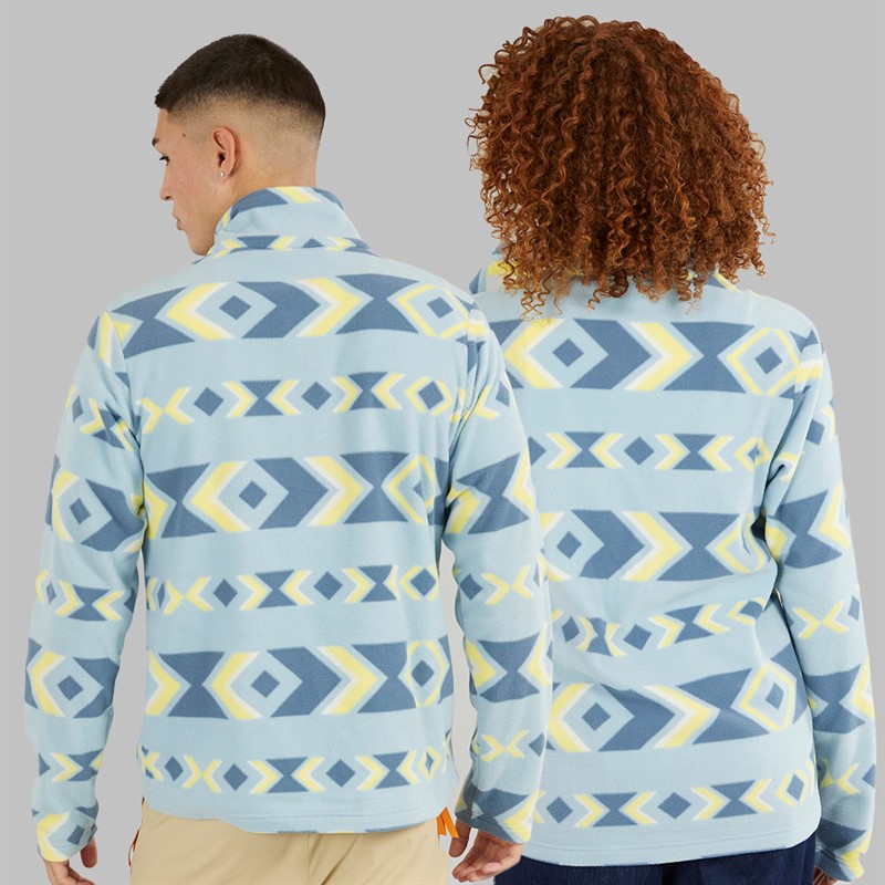 Berghaus Dean Street Prism Printed Trango Half Zip Fleece Light Blue/Blue