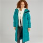 Berghaus Womens Saffren Duster Hydrodown Insulated Padded Hooded Down Jacket Turquoize/Turquoize