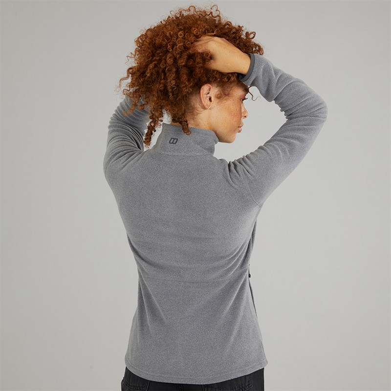 Berghaus Womens Prism 2.0 Micro Full Zip Interactive Fleece Light Grey/Grey