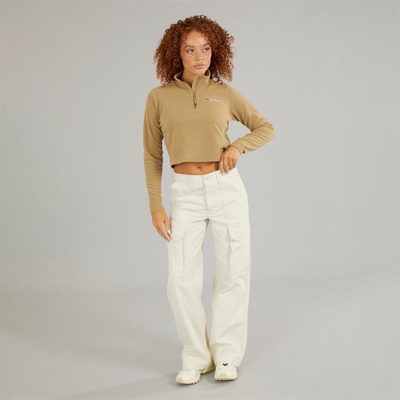 Berghaus Womens Urban Prism Cropped Half Zip Fleece Natural/Natural