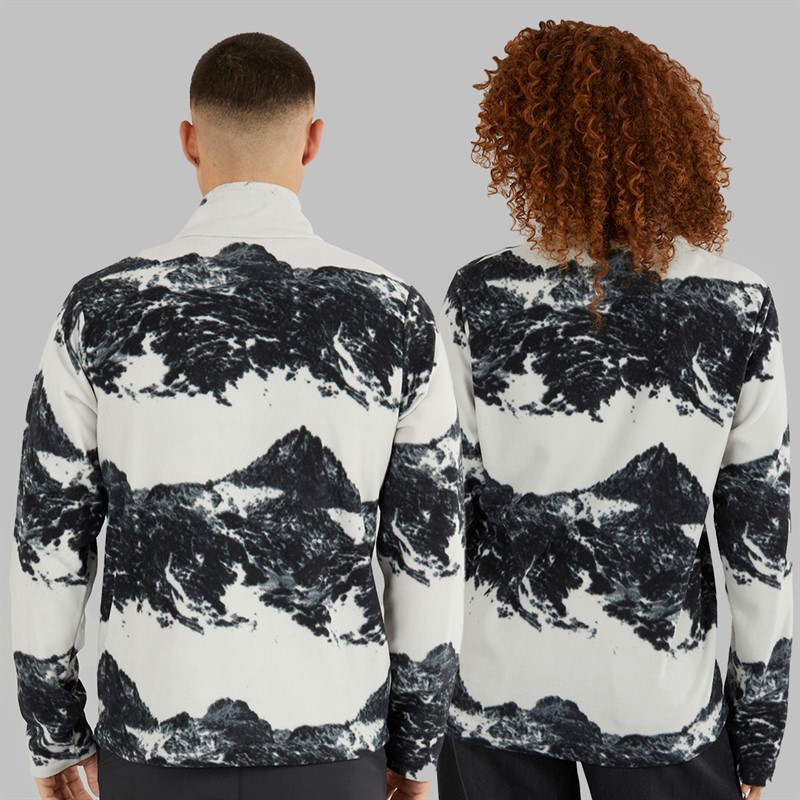 Berghaus Dean Street Prism Print Trango Half Zip Fleece Grey/Black