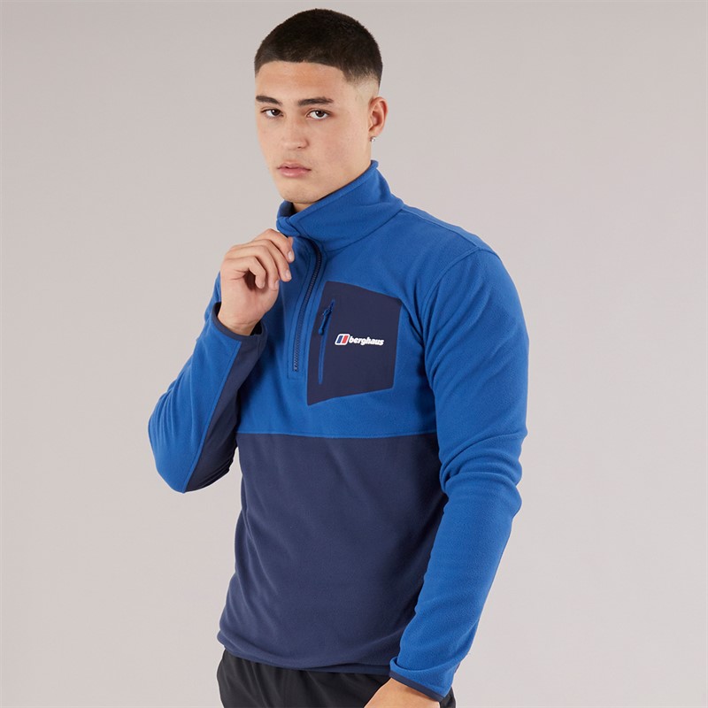 Berghaus Mens Urbism Half Zip Fleece Blue/Dark Blue
