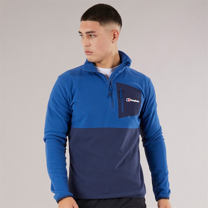 Berghaus Mens Urbism Half Zip Fleece Blue/Dark Blue