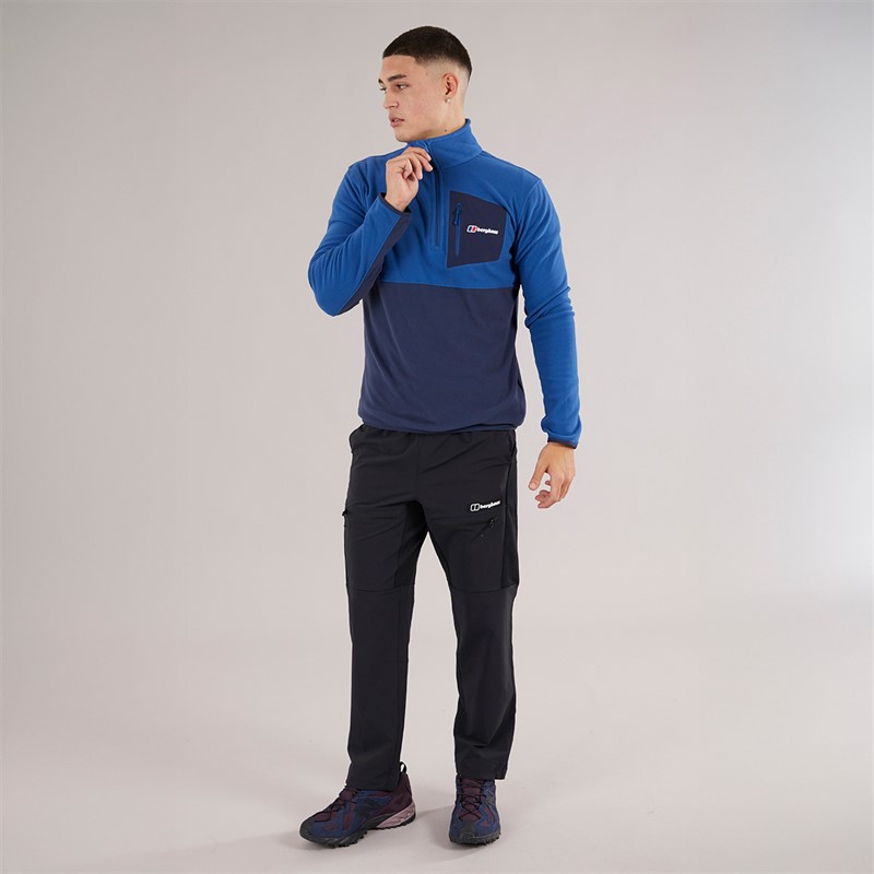 Berghaus Mens Urbism Half Zip Fleece Blue/Dark Blue