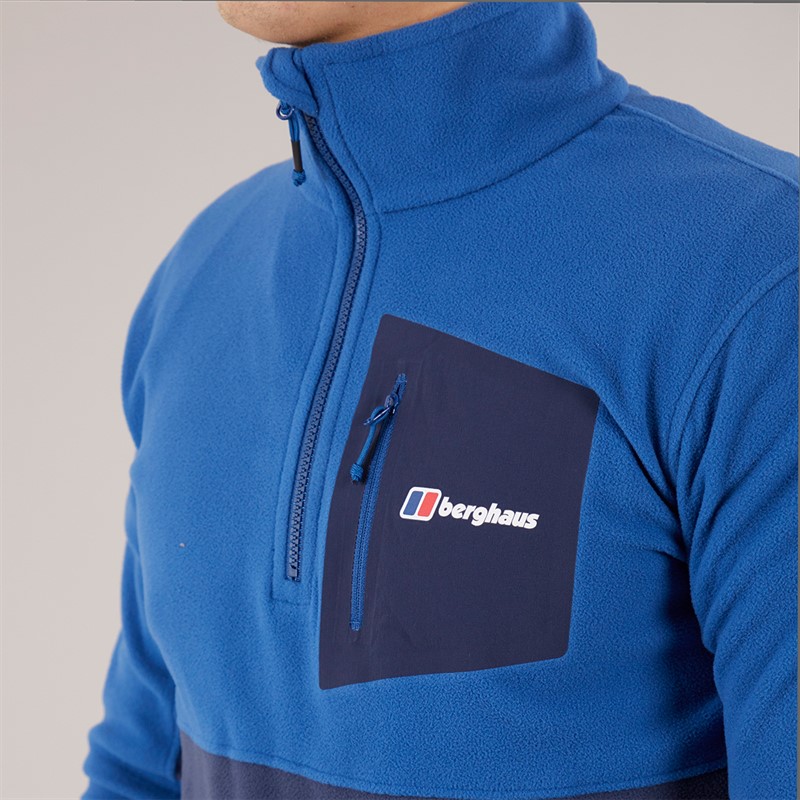 Berghaus Mens Urbism Half Zip Fleece Blue/Dark Blue