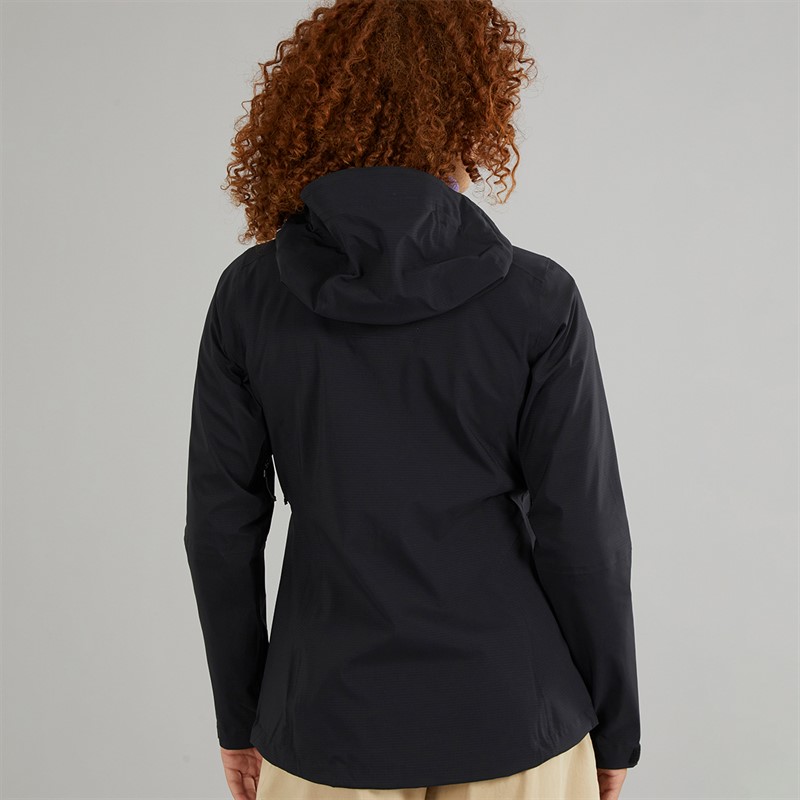 Berghaus Womens Truda Flex Waterproof Hooded Jacket Black/Black