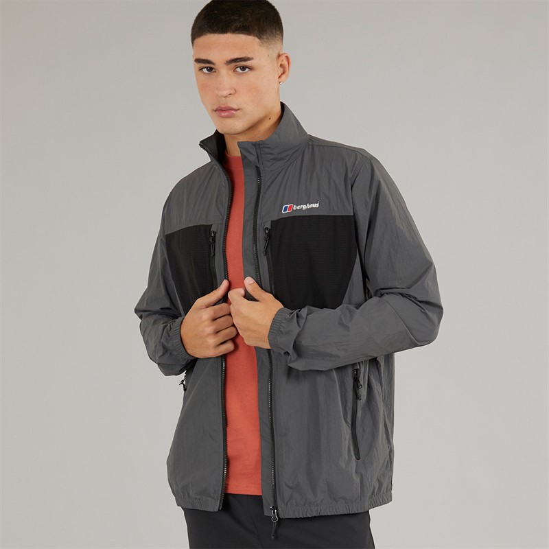 Berghaus Mens Holkmi Full Zip Jacket Grey/Black
