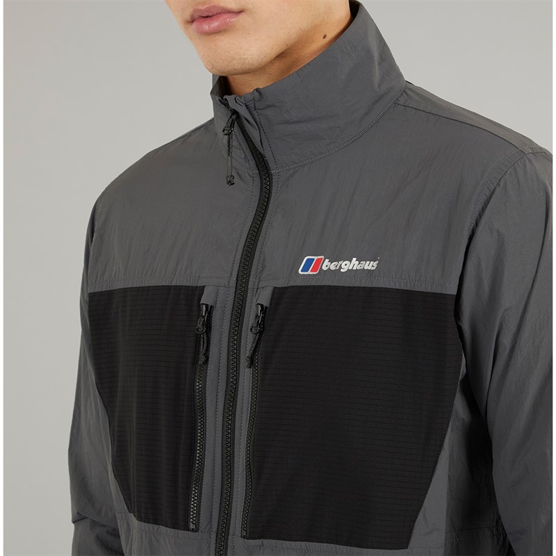 Berghaus Mens Holkmi Full Zip Jacket Grey/Black