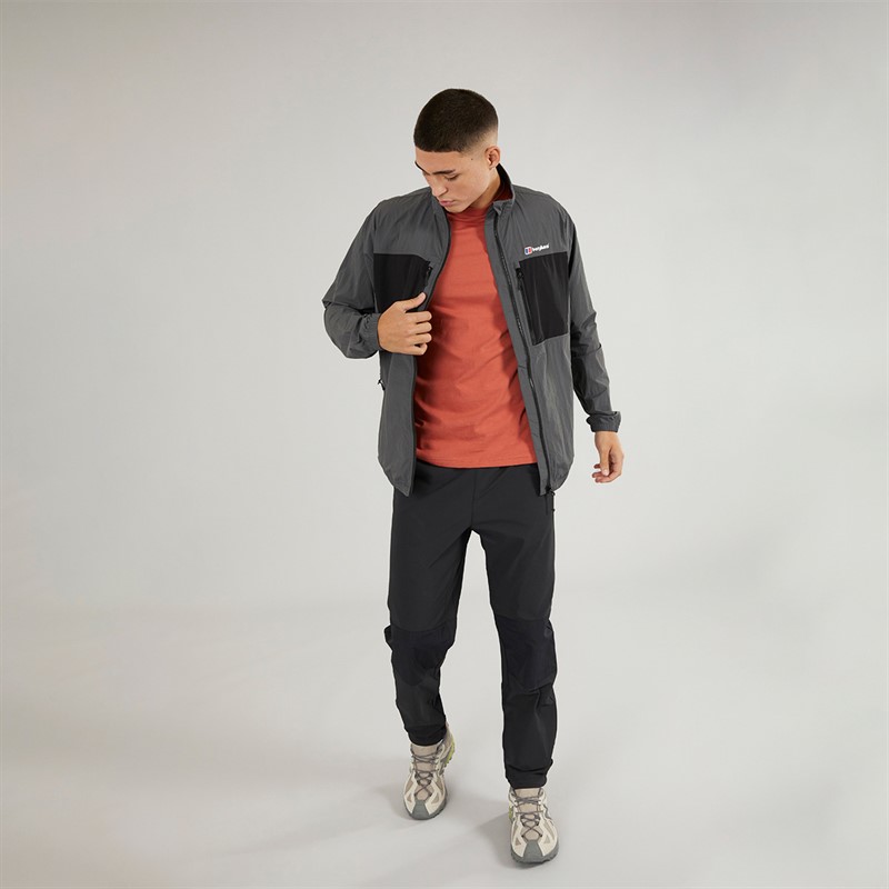Berghaus Mens Holkmi Full Zip Jacket Grey/Black