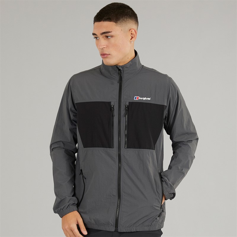Berghaus Mens Holkmi Full Zip Jacket Grey/Black