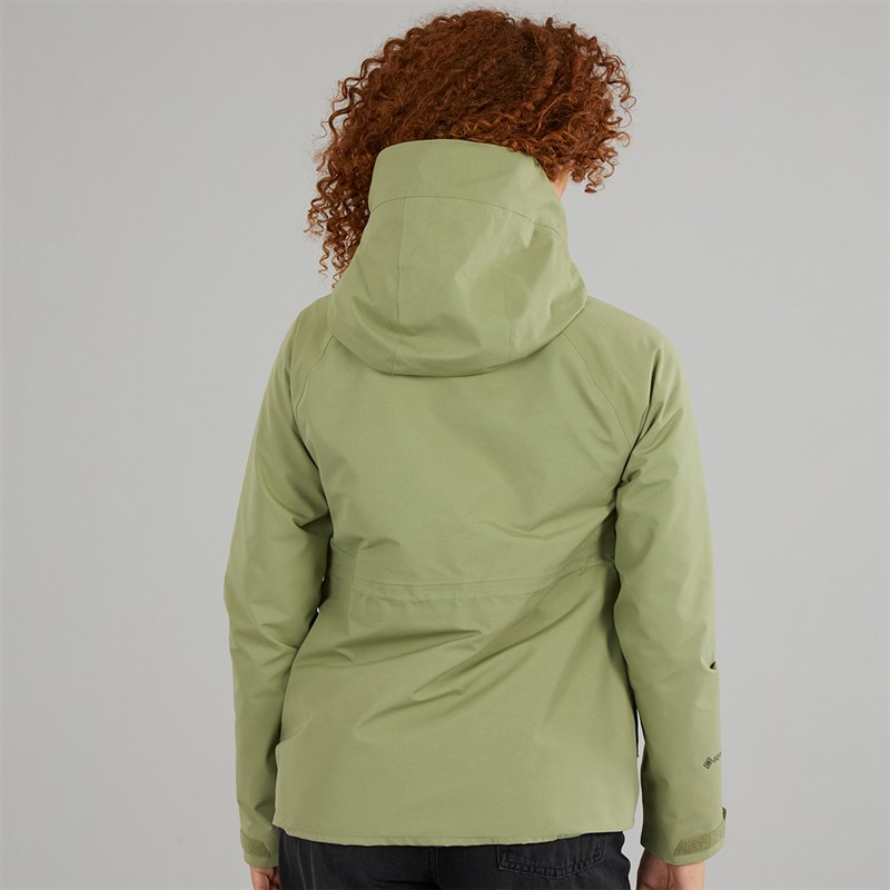 Berghaus Womens Highraise Gore-Tex® Waterproof Hooded Jacket Green/Green