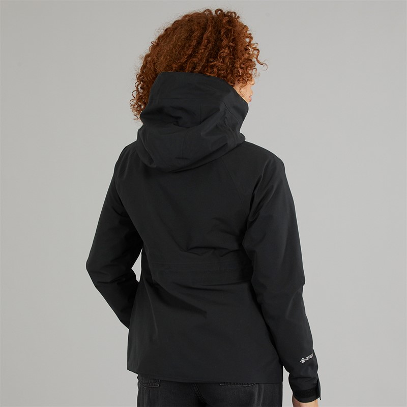 Berghaus Womens Highraise Gore-Tex® Waterproof Hooded Jacket Black/Black