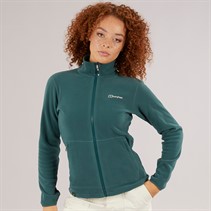 Berghaus Womens Prism 2.0 Micro Full Zip Interactive Fleece Dark Green/Dark Green