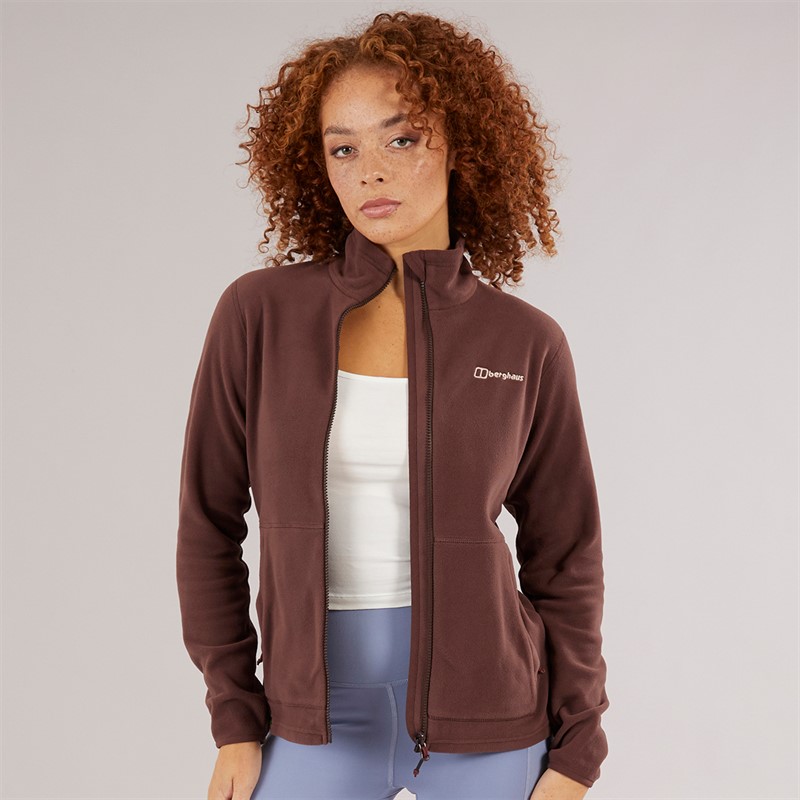 Berghaus Womens Prism 2.0 Micro Full Zip Interactive Fleece Brown/Brown