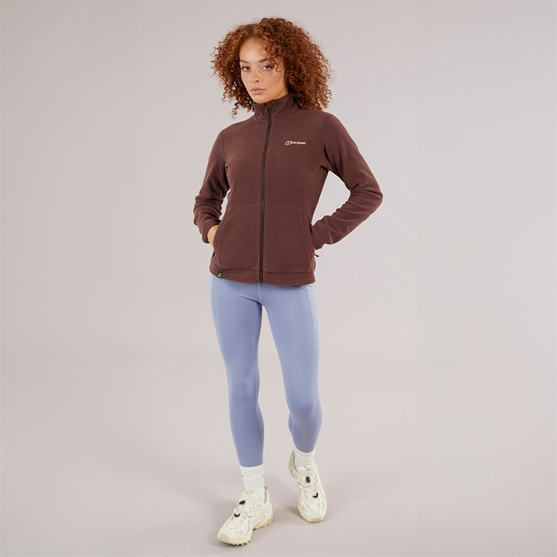 Berghaus Womens Prism 2.0 Micro Full Zip Interactive Fleece Brown/Brown