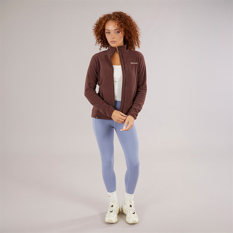 Berghaus Womens Prism 2.0 Micro Full Zip Interactive Fleece Brown/Brown