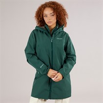 Berghaus Womens Ashberry Gore-Tex® Waterproof Long Hooded Jacket Dark Green/Dark Green