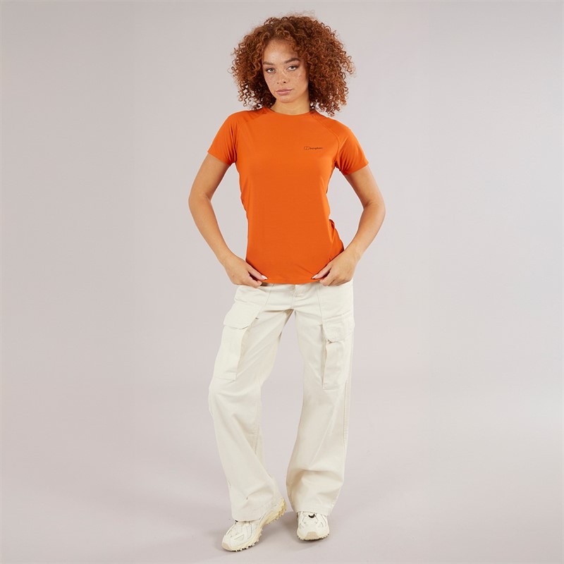 Berghaus Womens 24/7 Tech T-Shirt Orange/Orange
