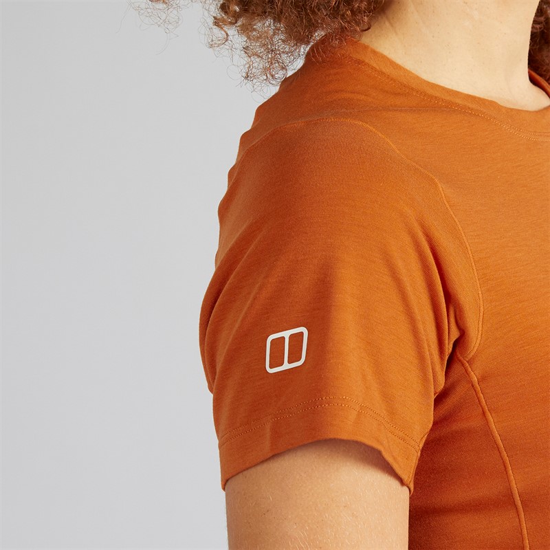 Berghaus Womens Delta Tech T-Shirt Orange