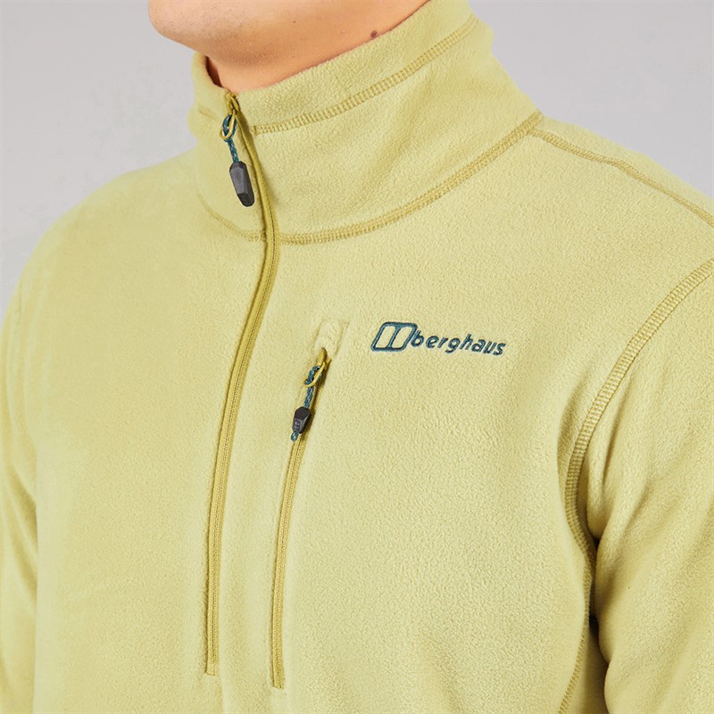 Berghaus Mens Prism Micro Half Zip Polartec Fleece Natural