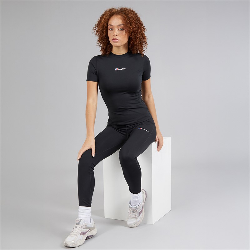 Berghaus Womens Big Logo Core Leggings Black