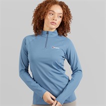 Berghaus Womens Tech 1/4 Zip Top Blue/Blue