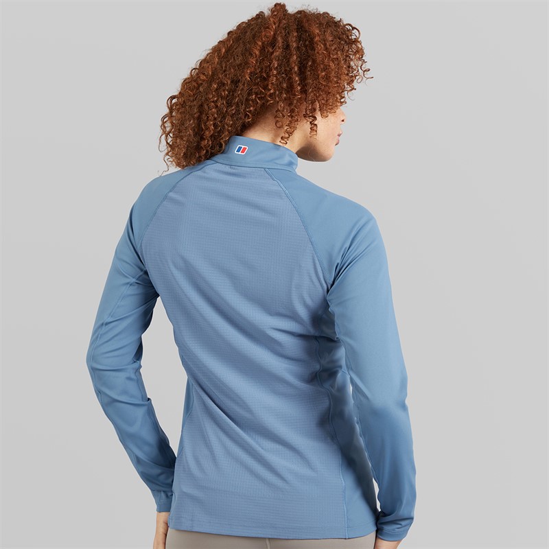 Berghaus Womens Tech 1/4 Zip Top Blue/Blue