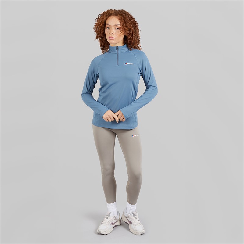 Berghaus Womens Tech 1/4 Zip Top Blue/Blue