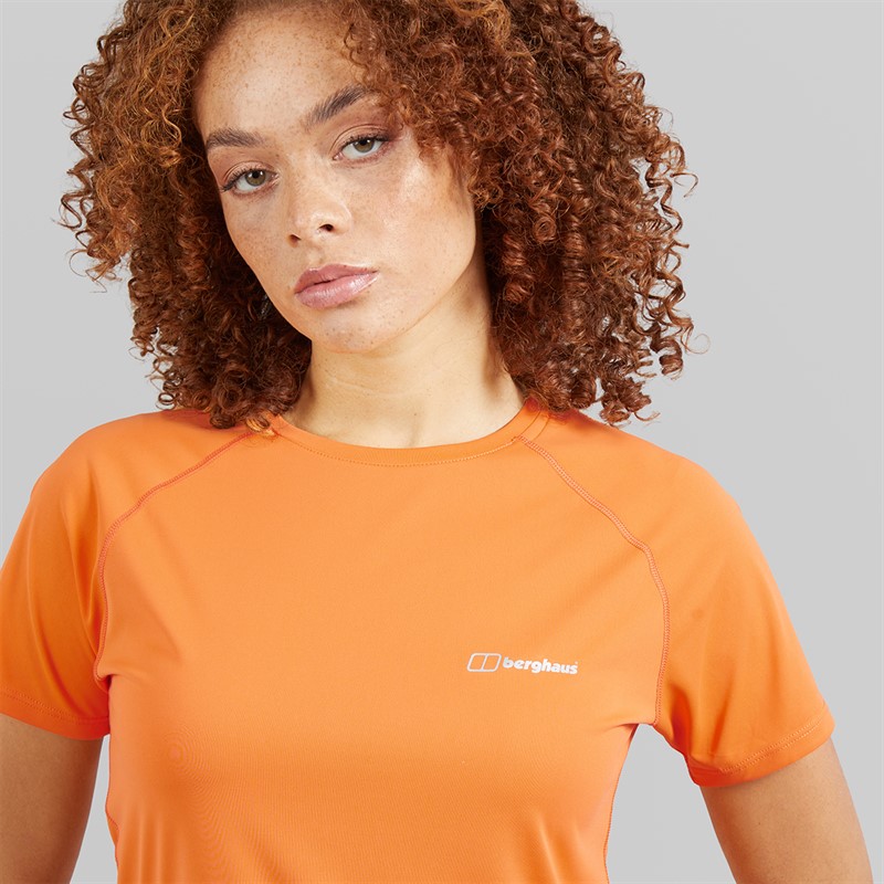 Berghaus Womens Dembleby Tech T-Shirt Orange/Orange