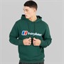 Berghaus Mens Logo Hoodie Dark Green/Dark Green