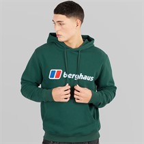 Berghaus Mens Logo Hoodie Dark Green/Dark Green