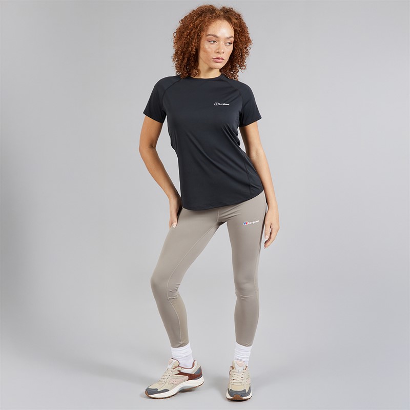 Berghaus Womens Dembleby Tech T-Shirt Black/Black