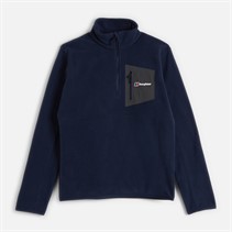 Berghaus Mens Bergahus Urbism Poly Fleece 1/4 Zip Top Dark Blue/Grey