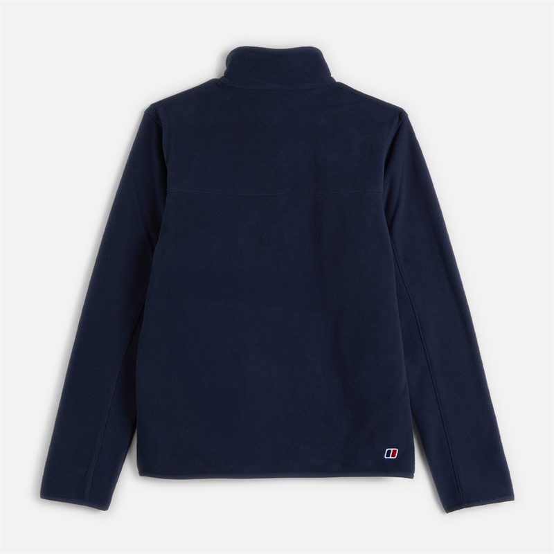 Berghaus Mens Bergahus Urbism Poly Fleece 1/4 Zip Top Dark Blue/Grey