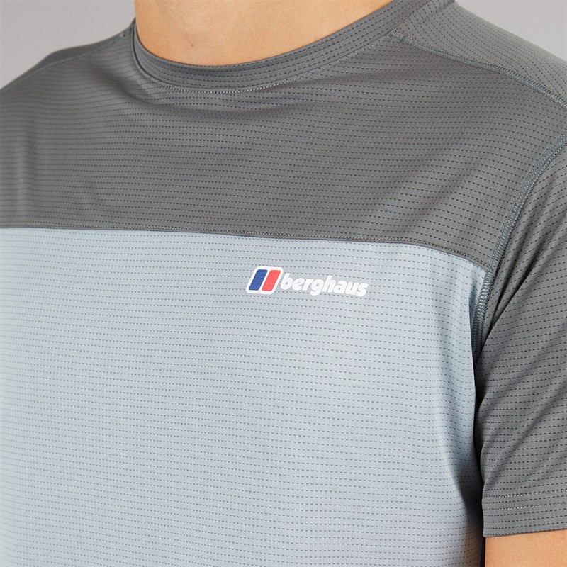 Berghaus Mens 24/7 Explorer 2.0 T-Shirt Grey/Dark Grey