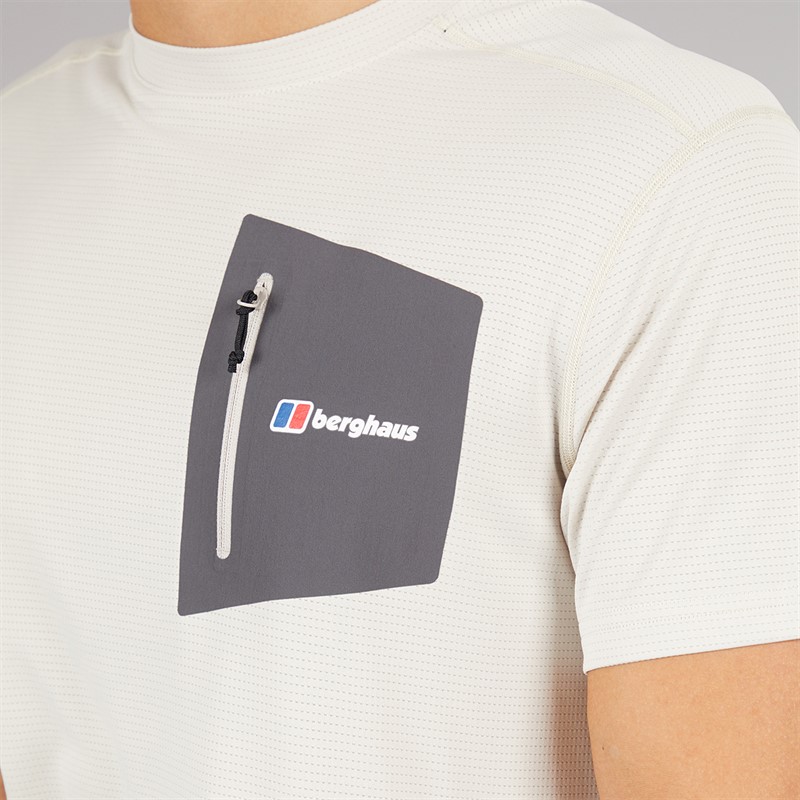 Berghaus Mens Sidley Pocket Tech T-Shirt Grey/Dark Grey
