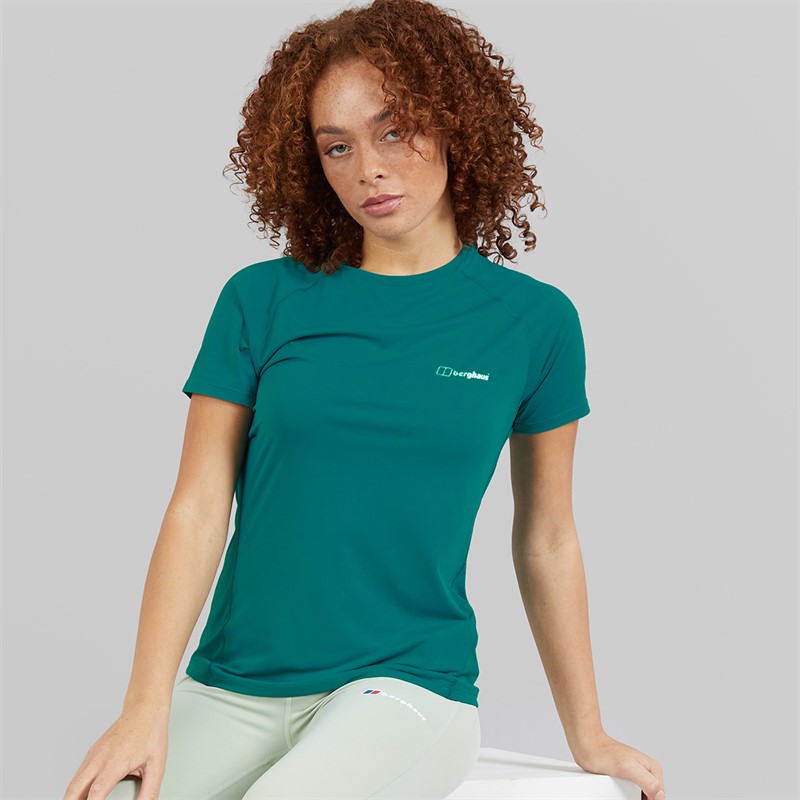 Berghaus Womens Dembleby Tech T-Shirt Turquoise/Turquoise