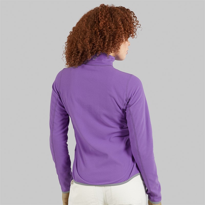 Berghaus Womens Cawkwell Half Zip Fleece Jacket Purple