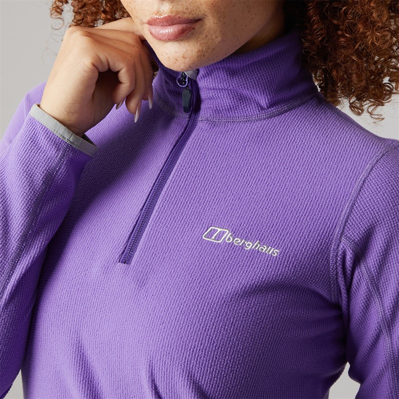 Berghaus Womens Cawkwell Half Zip Fleece Jacket Purple