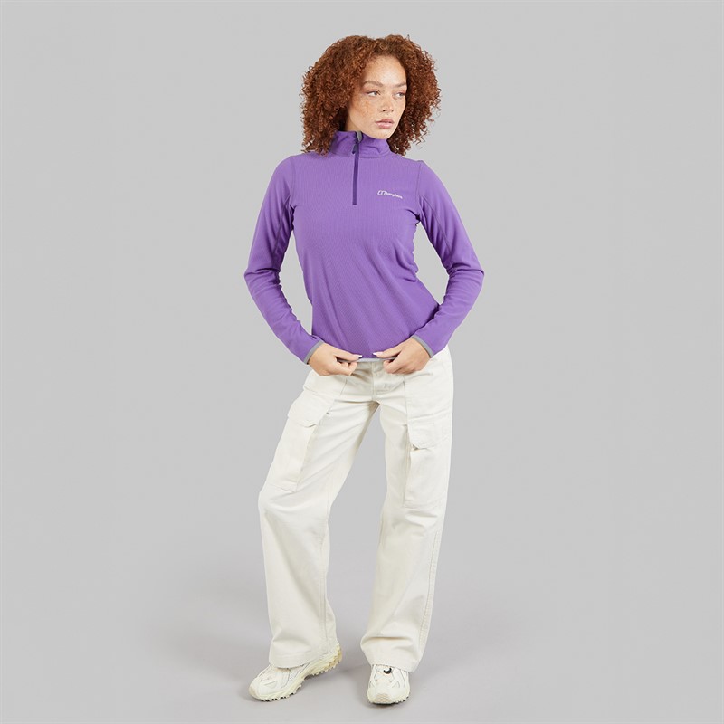 Berghaus Womens Cawkwell Half Zip Fleece Jacket Purple