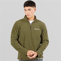 Berghaus Mens Bigby Half Zip Fleece Jacket Dark Green