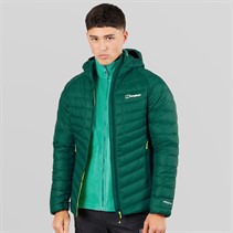 Berghaus Mens Tephra 2.0 Stretch Reflect Insulated Down Jacket Green
