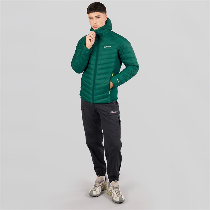 Berghaus Mens Tephra 2.0 Stretch Reflect Insulated Down Jacket Green