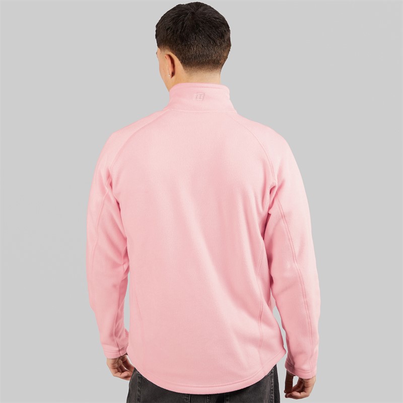 Berghaus Mens Asgarby Full Zip Fleece Jacket Light Pink