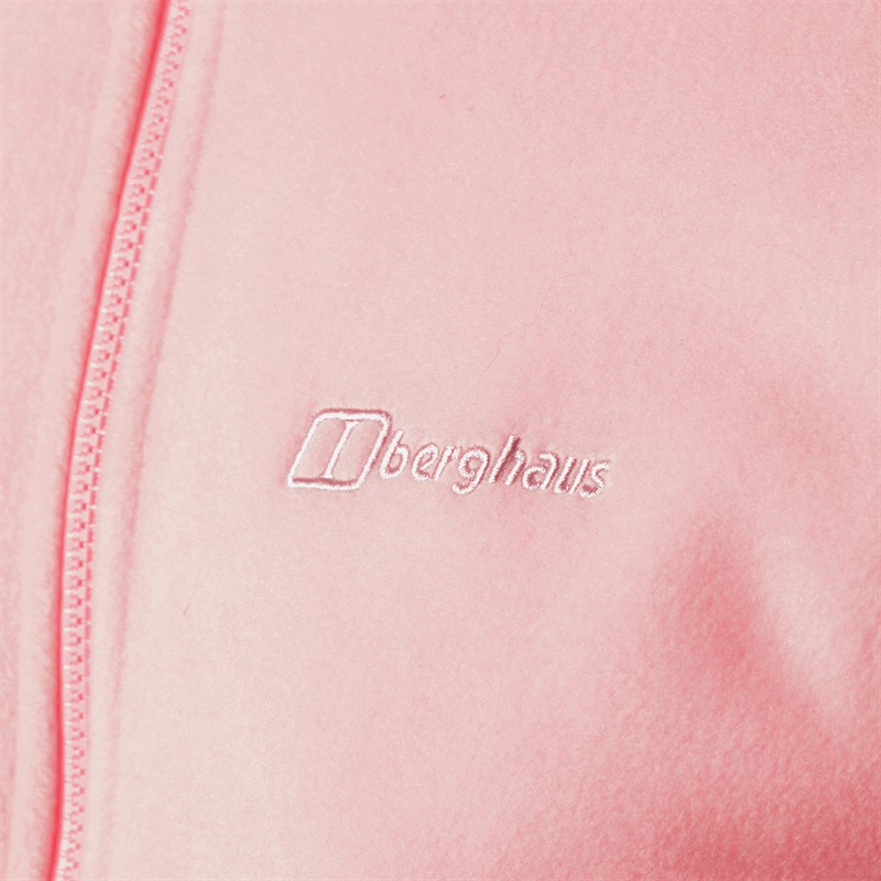 Berghaus Mens Asgarby Full Zip Fleece Jacket Light Pink